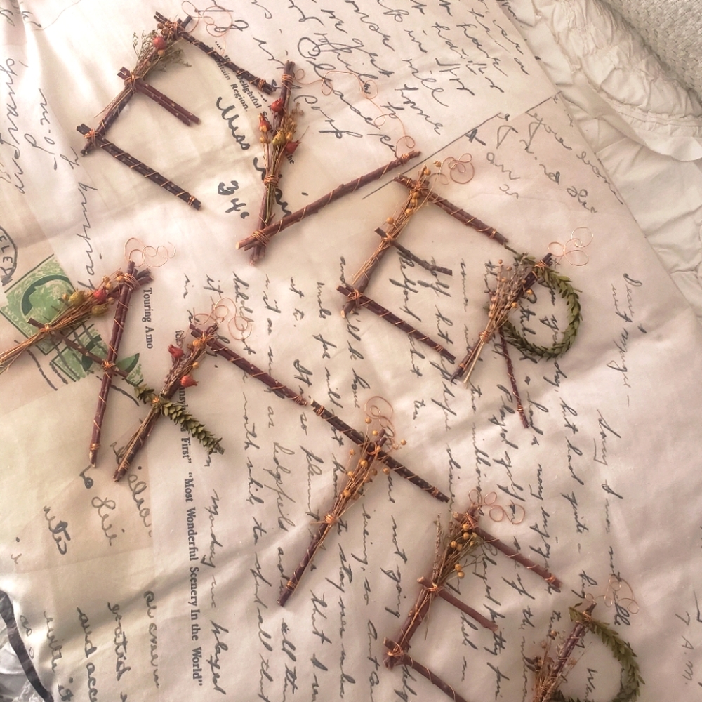 {Etsy} Twig Letters